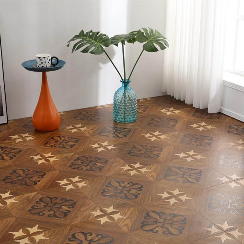 Retro snidade mosaik laminatgolv